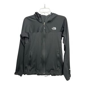 The North Face Windstopper Jacket Womens Medium Black Full Zip Pocket Outdoor